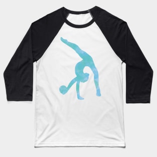 Turquoise Rhythmic Gymnast Ball Baseball T-Shirt